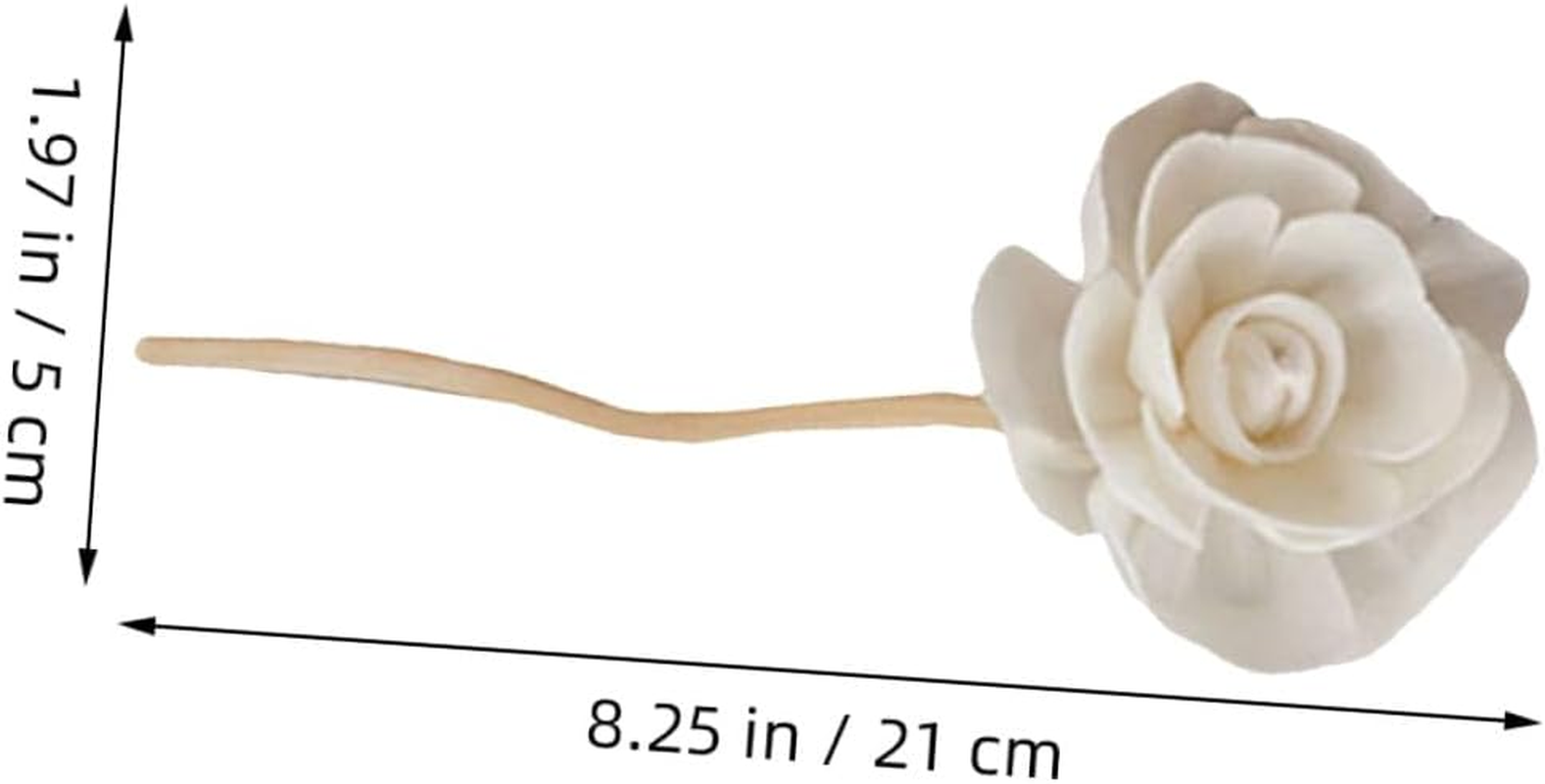 GANAZONO 5Pcs Aromatherapy Flowers Essential Oil Diffuser Rattan Weaving Home Decorative Aroma Sticks Diffuser image number 1