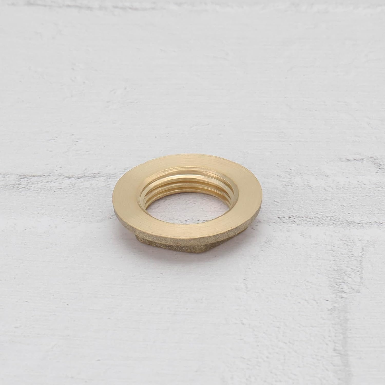 4Pcs 3/8 BSP Brass Female Nut Hexagonal Flange Nut Faucet Pipe Accessories for Tap Connection Pipe Connection Yellow 26X15.5X5Mm image number 5