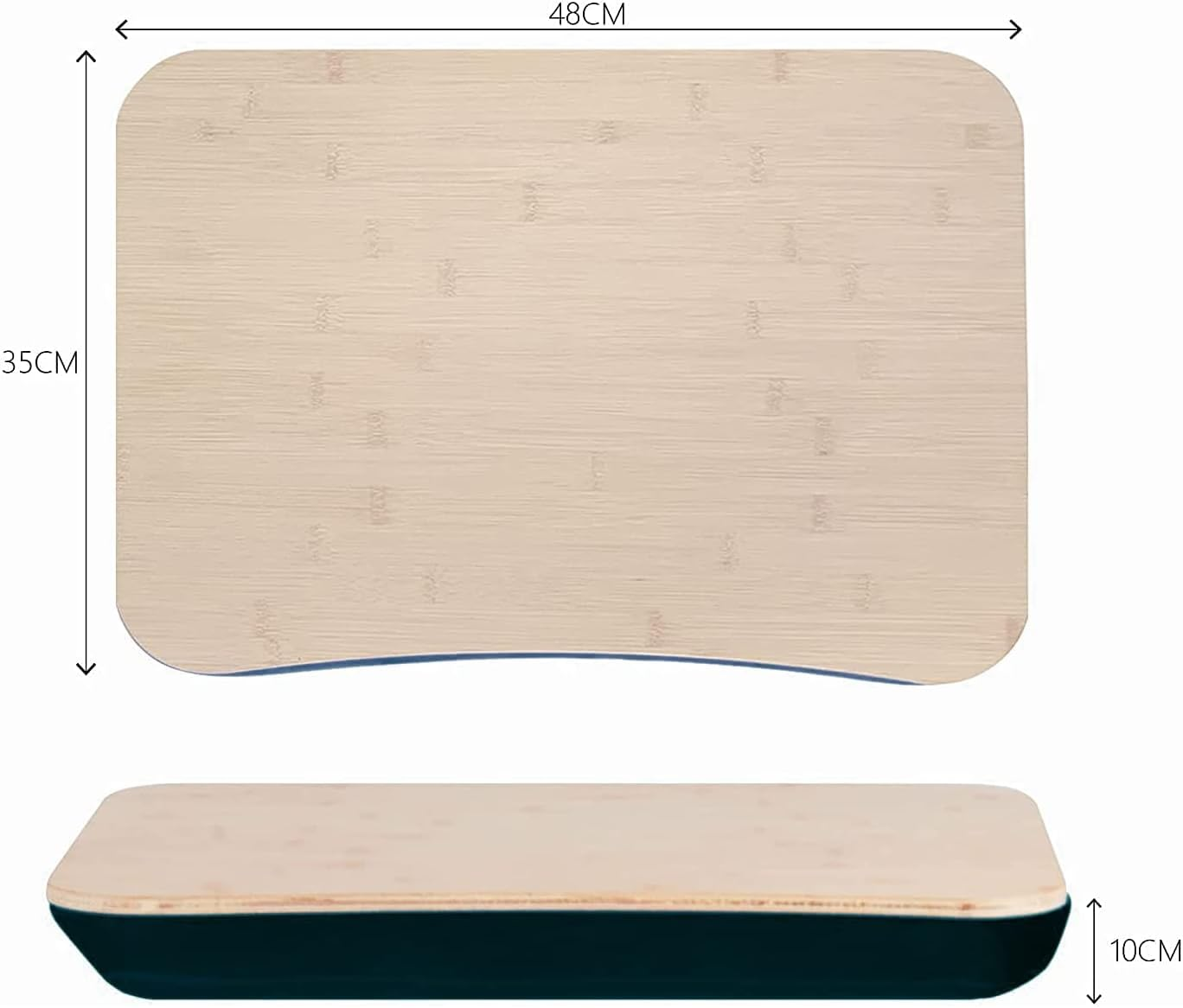 Lap Desk, Laptop Stand with Cushion, Portable Deluxe Bamboo Laptop PC Table with Pillows, Lap Tray Read Workstation image number 3