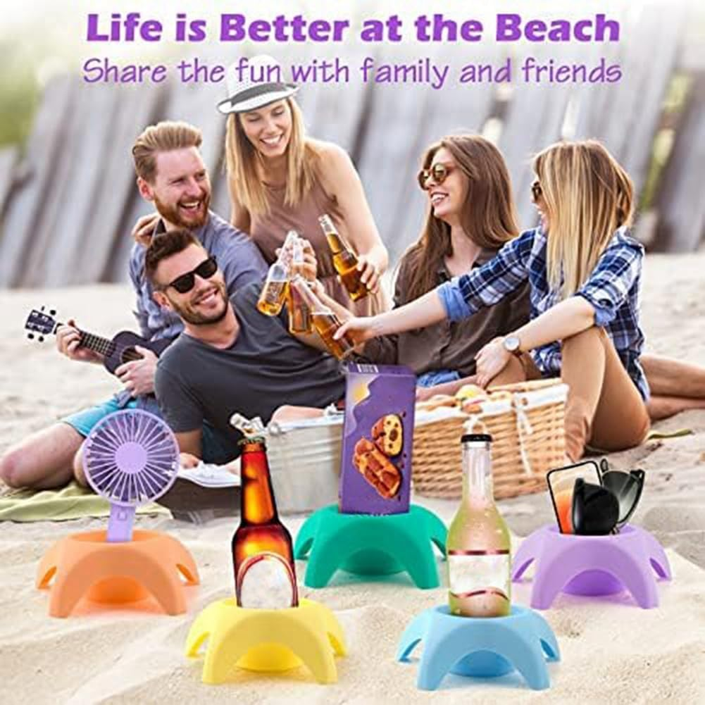 Beach Vacation Essentials Replacement Accessories Beach Cup Holders, Sand Coasters, Beach Travel Essentials for Women