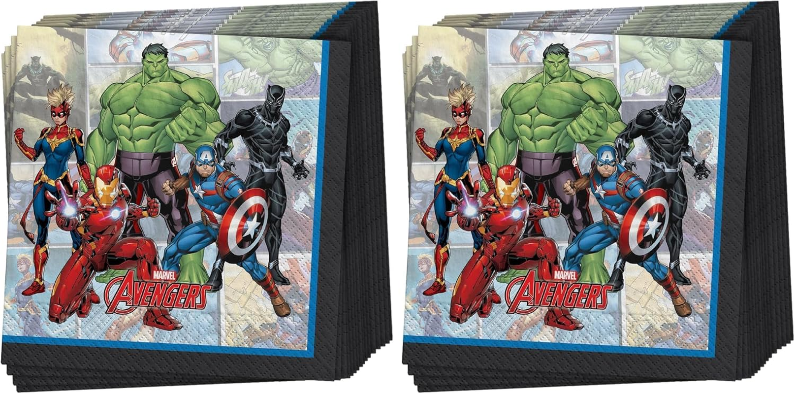 Amscan Marvel Avengers Powers Unite Lunch Napkins 16-Pieces Set image number 1