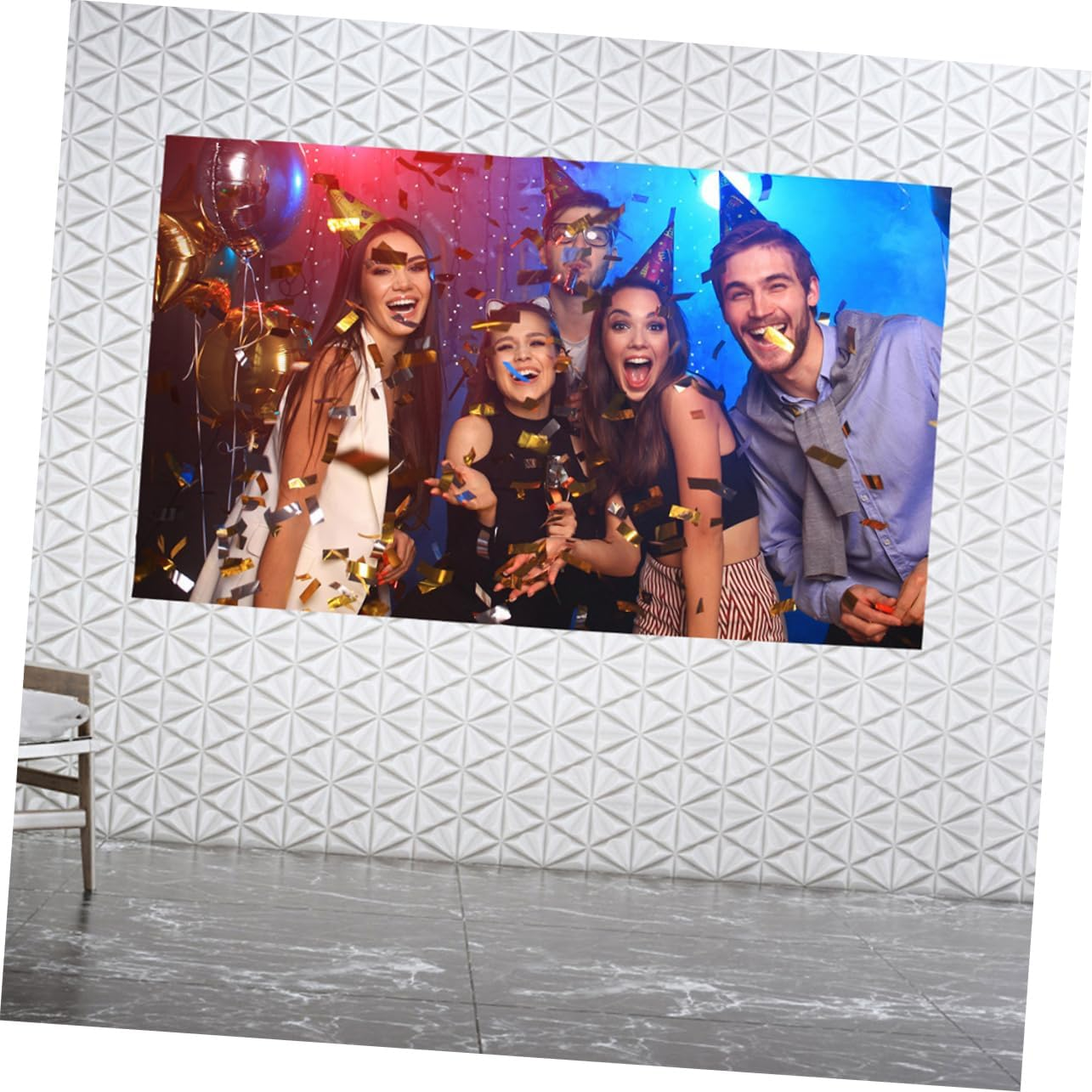 Veemoon Portable Light Curtain for Home Projector Movie Projector Screen Folding Screen Material for Hd Movies image number 6