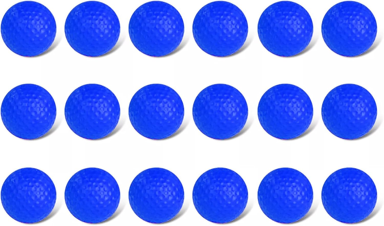 18 Pcs Practice Foam Golf Balls,Foam Practice Balls Light Soft Elastic Training Multifunction Sport Balls,Indoor Outdoor Training Aid Balls,Soft Practice Balls for Backyard
