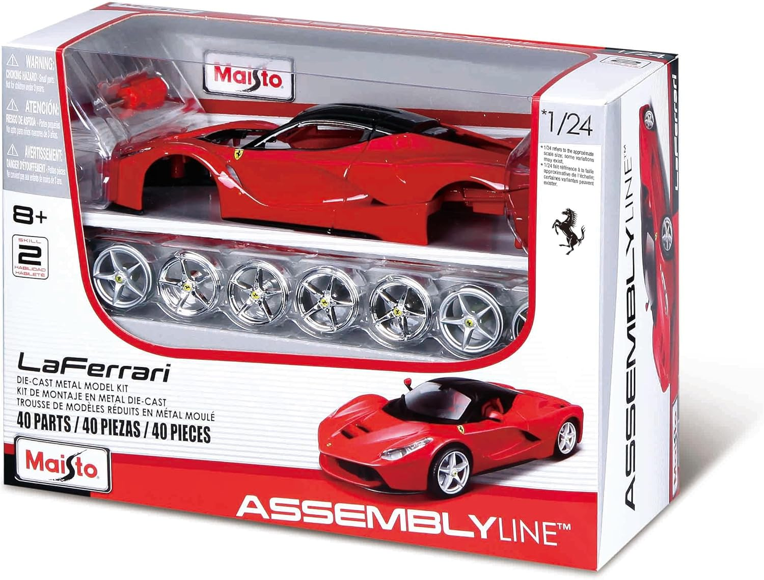 Maisto 1:24 Assembly Line Laferrari Diecast Vehicle image number 3