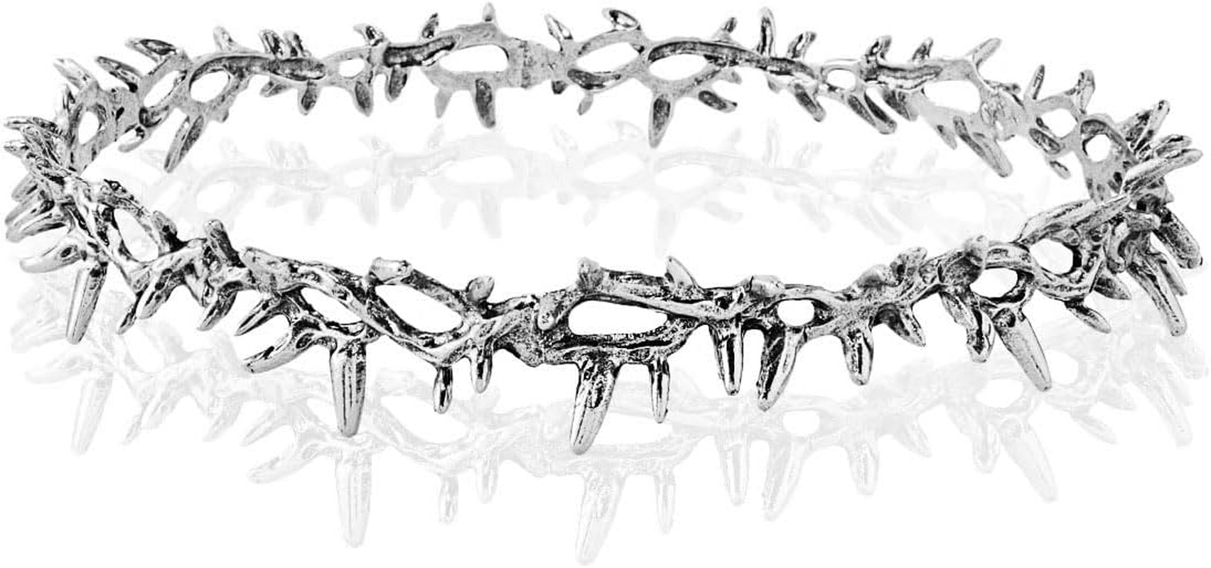 Queen King Alloy Thorn Headband Crown for Wedding Birthday Prom Costume Cosplay Headpiece