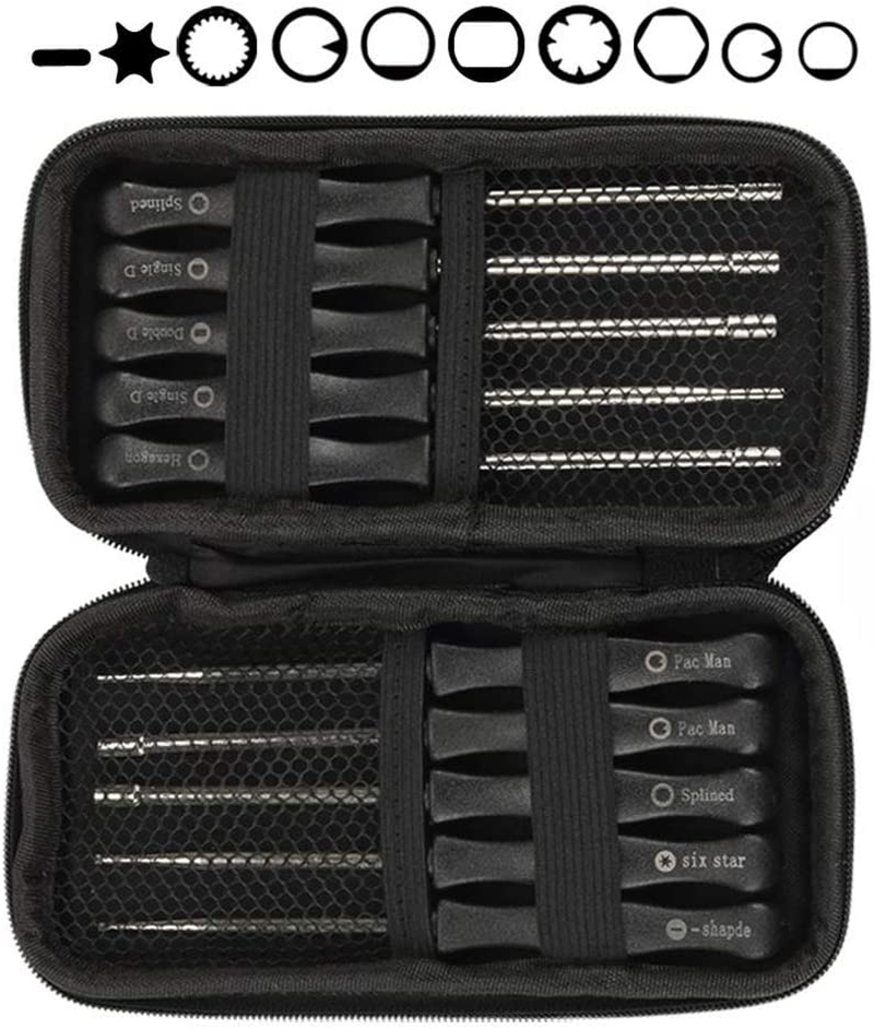 10Pcs Carburetor Adjustment Tool Kit with Carrying Case for 2-Cycle Small Engine Trimmer Chainsaw Brushcuter Blower image number 4