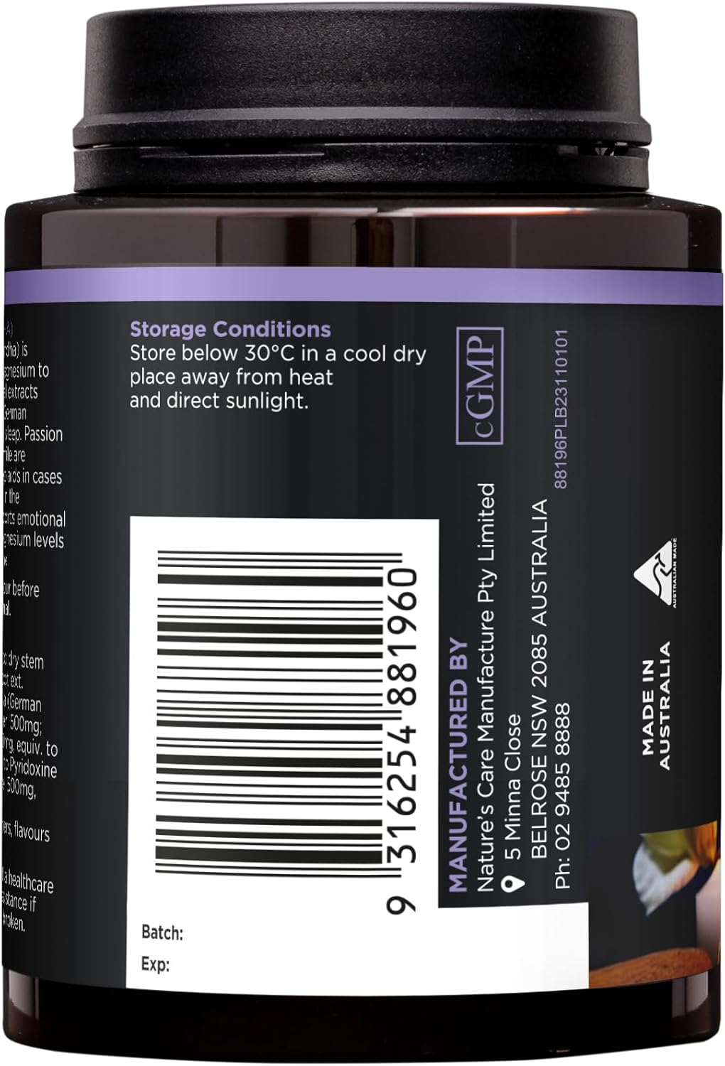 Nature'S Care Pro Sleep and Relax Magnesium & Ashwagandha