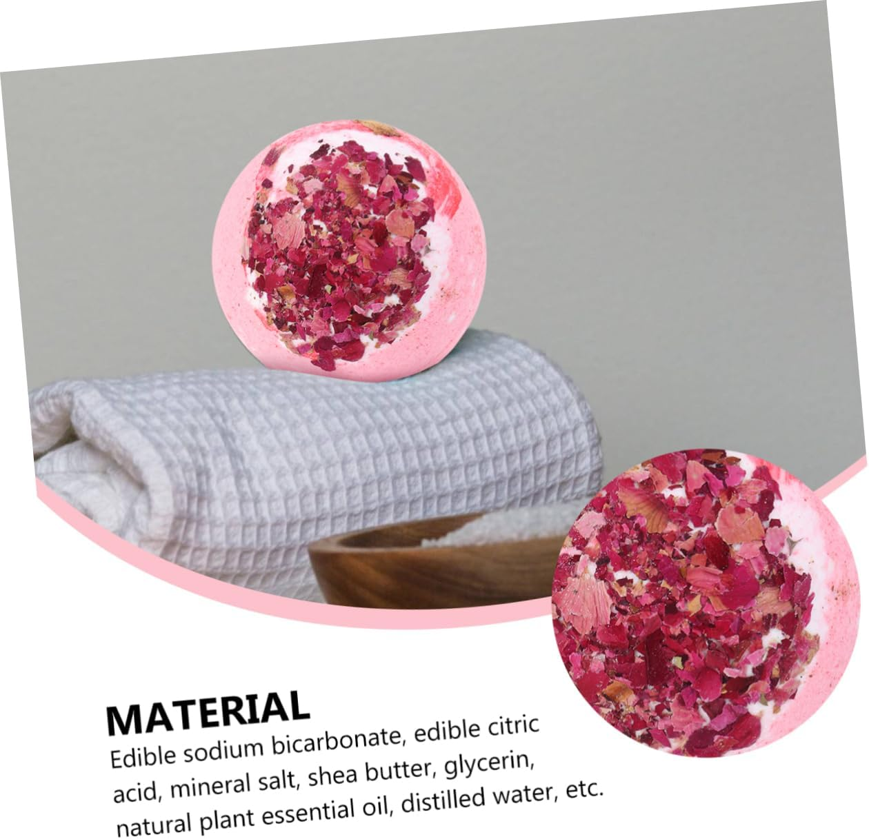 Healeved 4Pcs Bathing Salt Balls for Boys and Girls Spa Aromatic Bath Balls for Women Spa Bath Supplies image number 1