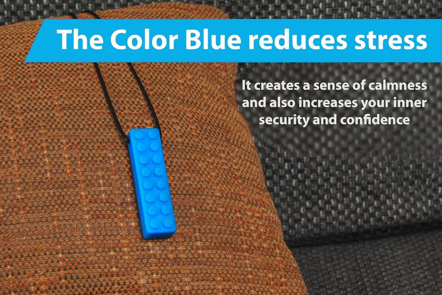 Tilcare Chew Chew Sensory Crayon Chew Necklace - Best Autism Tools - Durable and Strong Silicone Chew Toys - Chew Pendant for Boys and Girls image number 2