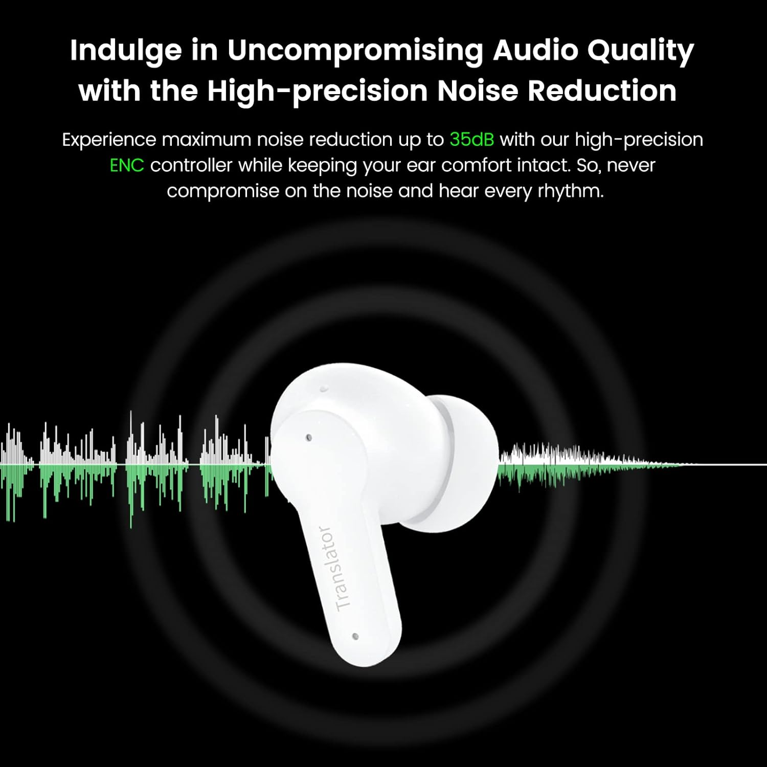 Wooask M3 Translator Earbuds for Voice Language Translation in 74 Languages and 70 Accents Quick Response with 97% High Accuracy Innovative Sliding Design Perfect for Travel, Business & Daily Use image number 3