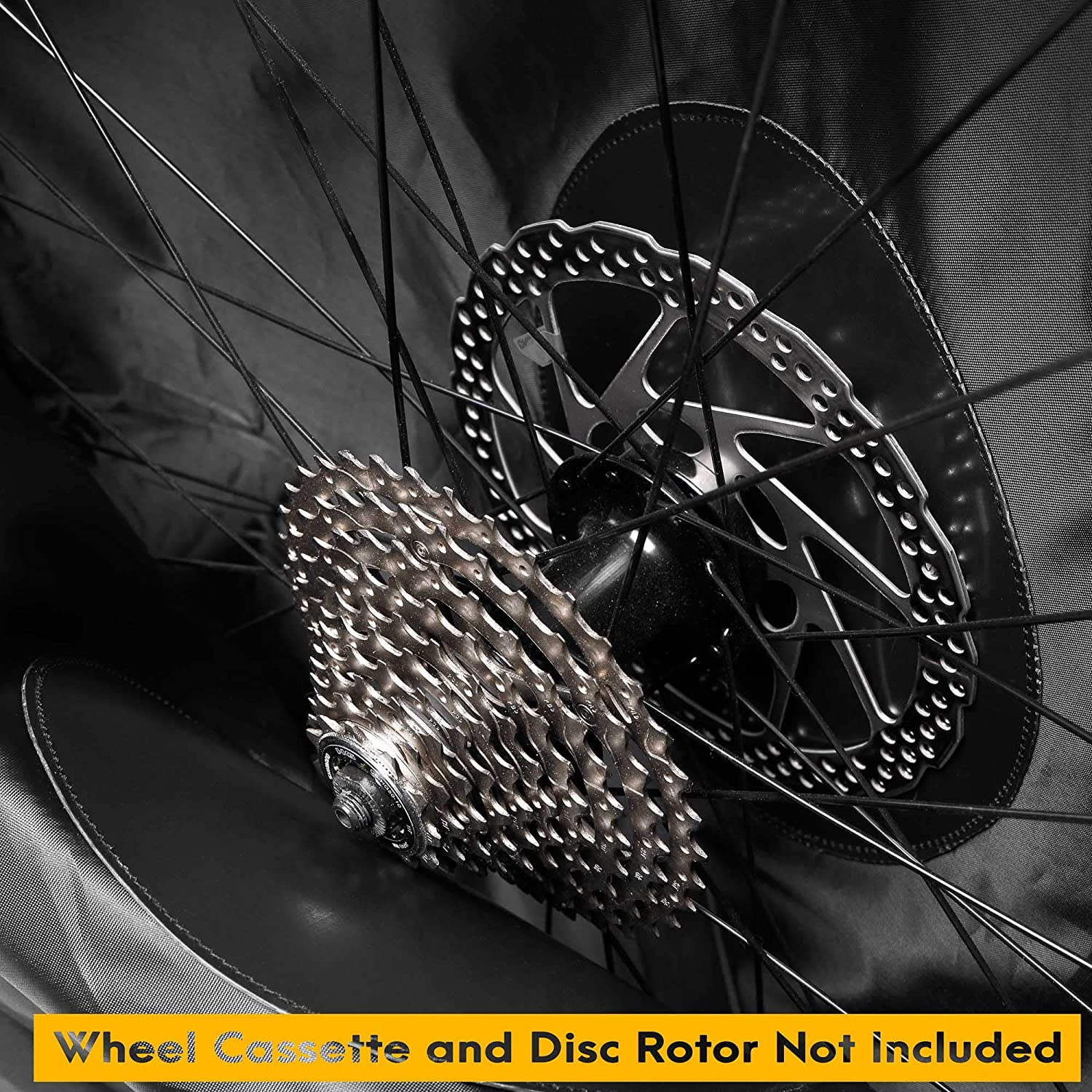 Cyclingdeal Bike Bicycle Double Wheel Bag - Standard or Extra Thick Soft Foam Padded for 700C Road Bike & 26" 27.5" 29" MTB Wheel Set - Quality Nylon 600D - with Handle & Detachable Shoulder Strap image number 4