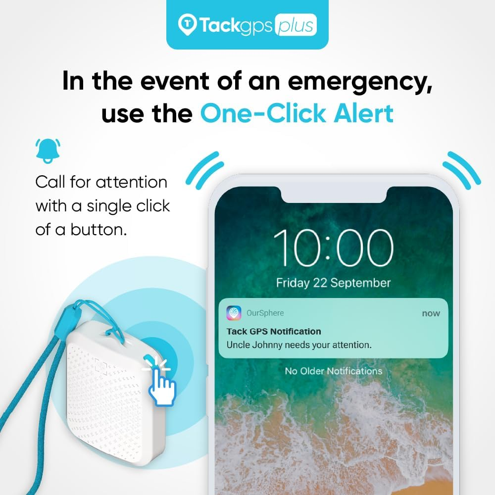 Tack GPS plus [Lowest Monthly Fee| 30 Days Battery Life] - Child, Kids, Pet, Dog, Cat, Elderly, Dementia, Car, Vehicle, Bike, Tracking Device. GPS + Wifi Positioning + Indoor Elevation Finder image number 5