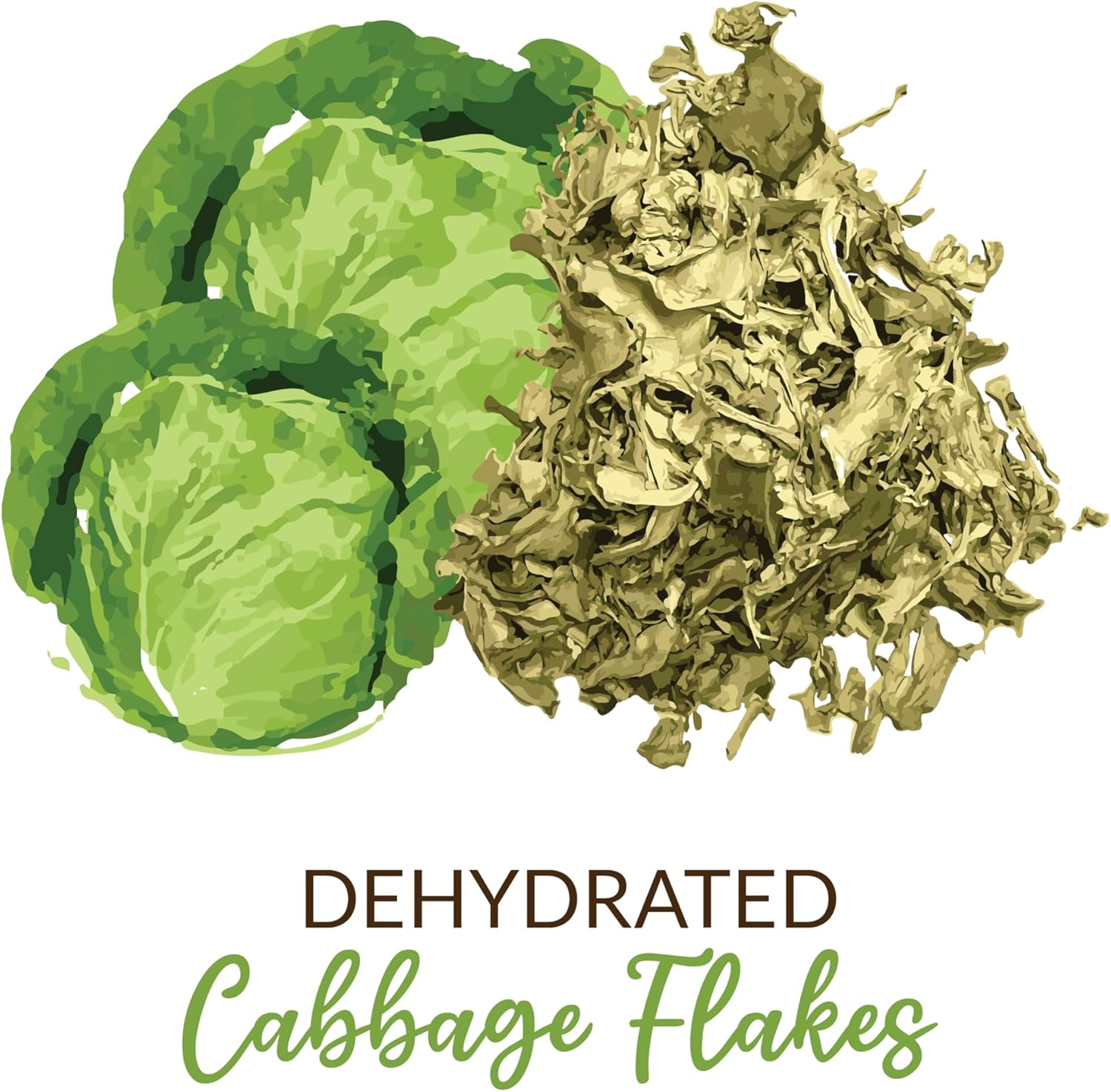 SHROOTS Dehydrated Cabbage Leaves Flakes Pure Vegetarian Gluten-Free No Added Salt Easy Cooking Essential Machine Dried Vegetable with Natural Aroma Ideal for Salad & Everyday Meals 1.59 Oz, Pack of 1 image number 5