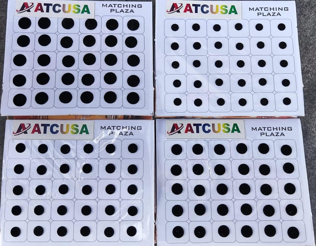 ATCUSA Premium Bindi Assorted Indian Daily Use Forehead Bindi round Dot Tattoo Body Art Sticker Craft Decor Belly Decor 240 Count (Pack of 1) Multi Color