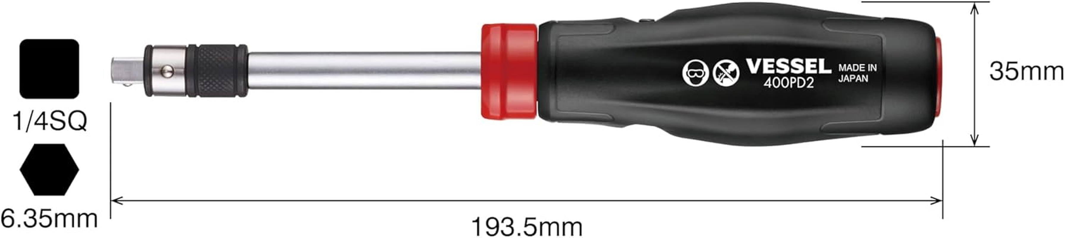 Vessel 400PD2 2-Way Power Driver image number 5