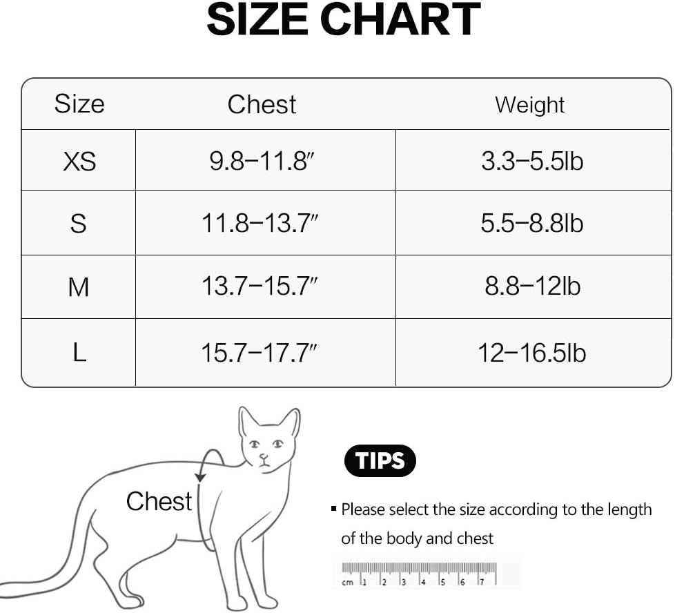 Dotoner Cat Outdoor Walking Harness Set, Pet Vest Cat Harness Breathable Mesh, Adjustable Reflective Cat Chest Straps with Escape Proof Buckle (L (Pack of 1), Grey)