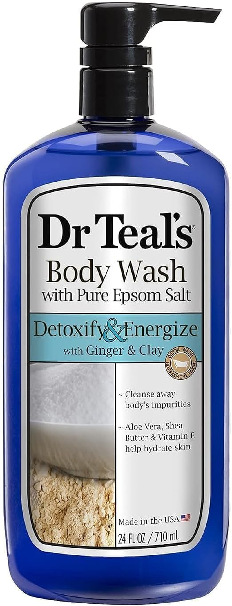 Dr. Teal'S Pure Epsom Salt Body Wash, Detox, 24 Fluid Ounce image number 2