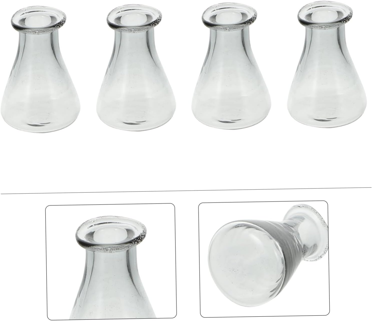 Elegant Glass Bottle Pendants Creative Wishing Bottles Set of 4 Diy Mini image number 6