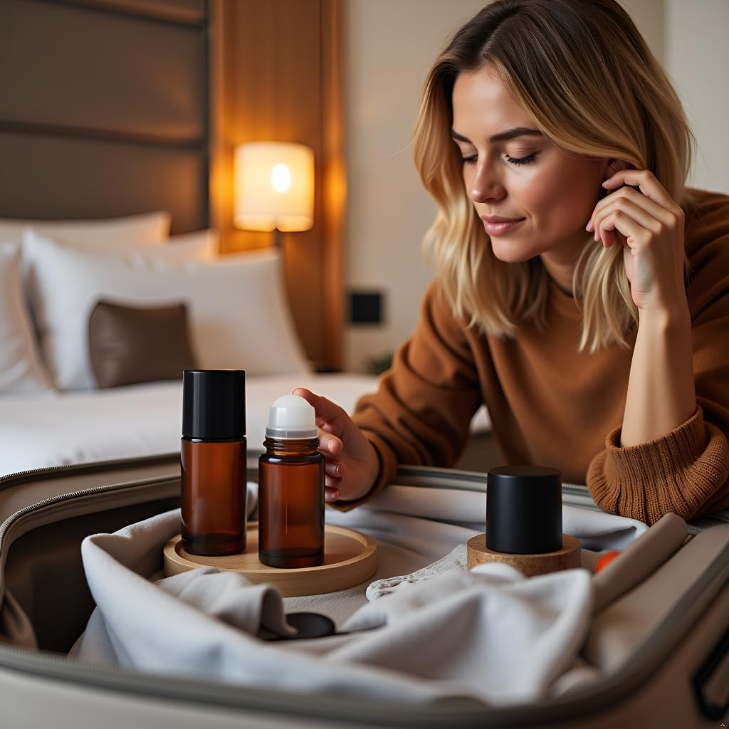 2 Pcs 50Ml Brown Glass Essential Oil Roller Bottles Refillable Roll on Bottles Empty Deodorant Bottle Containers Rollerball Bottles for Fragrance Roller Bottles Refillable Containers image number 6