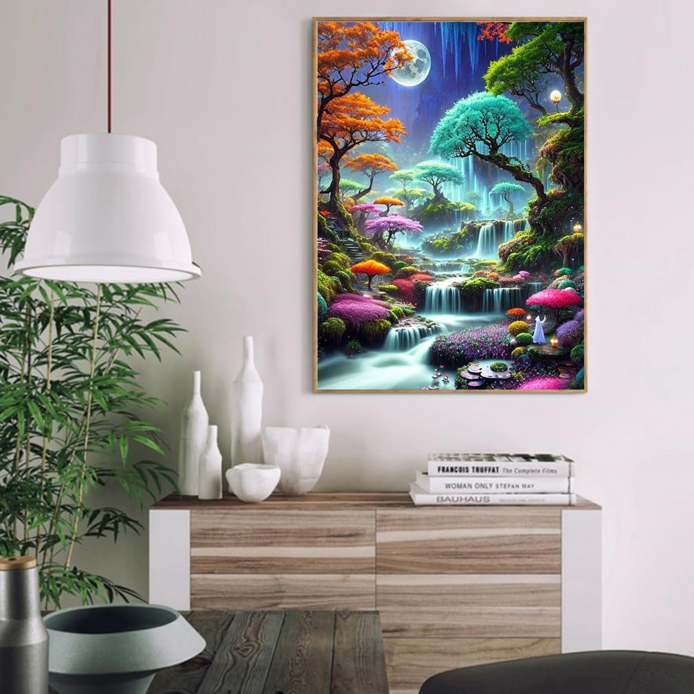 Paint by Numbers,Paint by Numbers for Adults and Beginner, DIY Acrylic Painting Kits on Canvas Paint by Number Landscape Oil Painting for Home Wall Decor16X20Inch