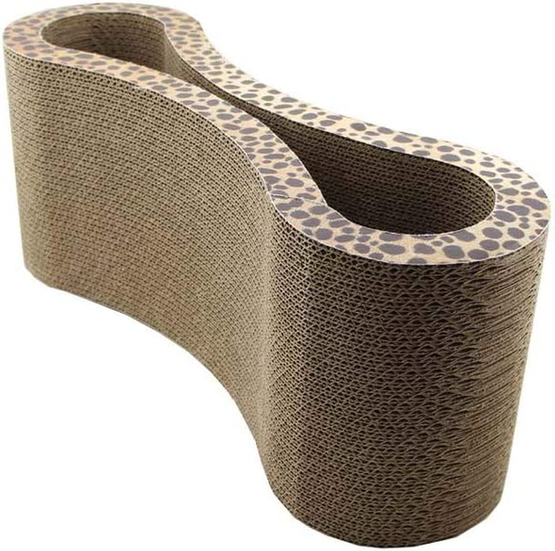 Cat Corrugated Scratcher Kitten Pet Claw Cardboard Scratching Post Board Bed Toy Mat Pad Catnip image number 1