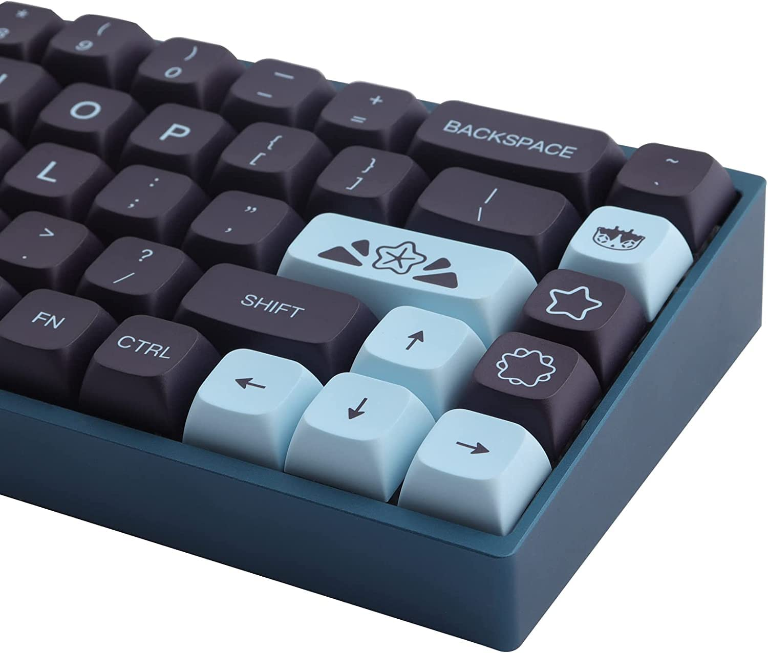 JOMKIZ 132 Keys PBT Keycaps Set - Comet XDA Profile Dye Sublimation Customized ANSI Layout Compatible with Cherry MX Switches Mechanical Keyboards image number 1