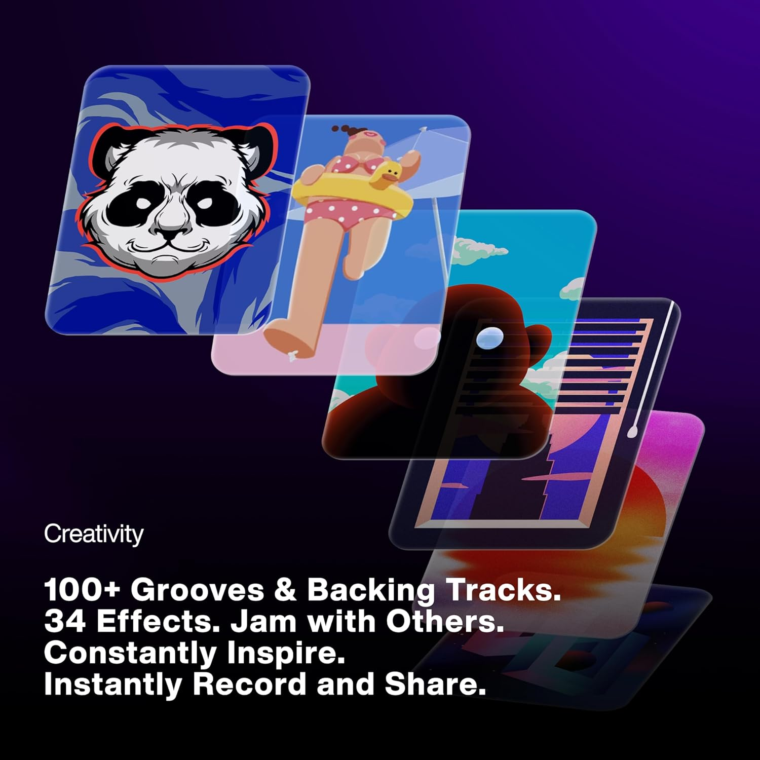 LAVA ME 4 CARBON FIBER ACOUSTIC ELECTRIC SMART GUITAR 36' AIRFLOW BAG PURPLE image number 1