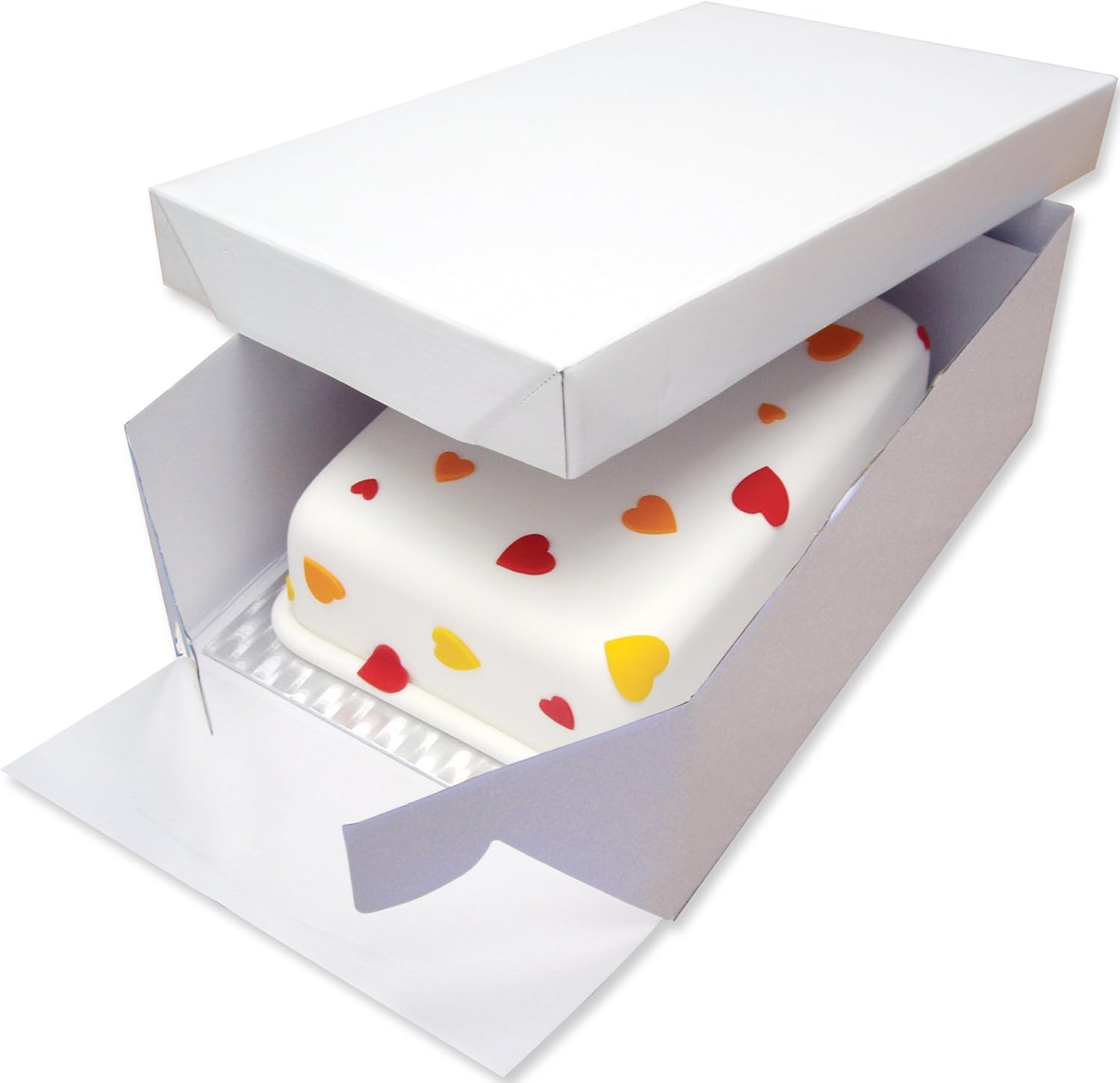 PME Oblong Card & Cake Box, 14 X 10-Inch, White image number 1