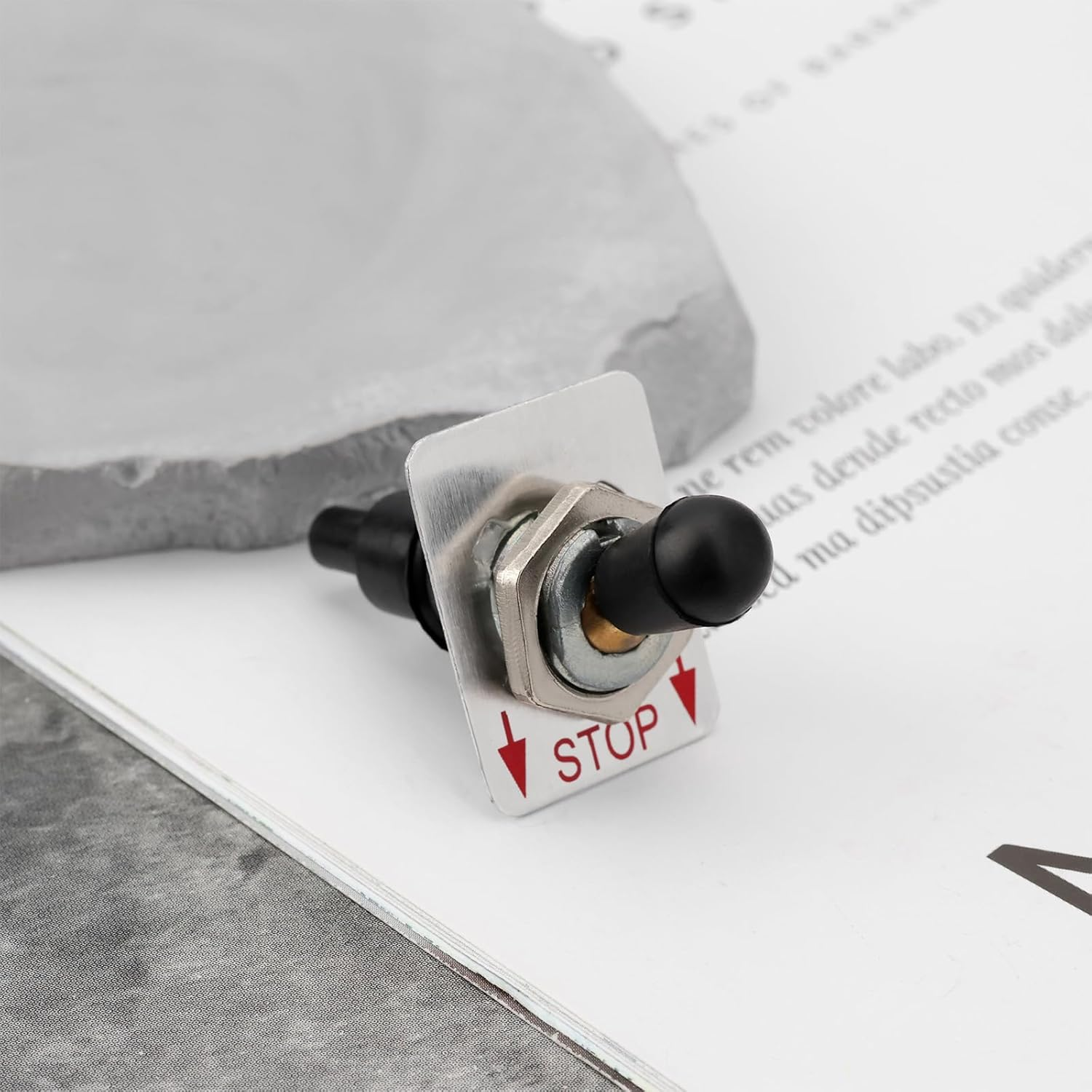 2Pcs Cut-Off Saw Engine Stop Switch 1121-430-0200 Replacement Part 1110-430-0202 Engine Rocker Switch Compatible with Stihl 030 031 032 041 041Av 045 051 056 075 image number 1