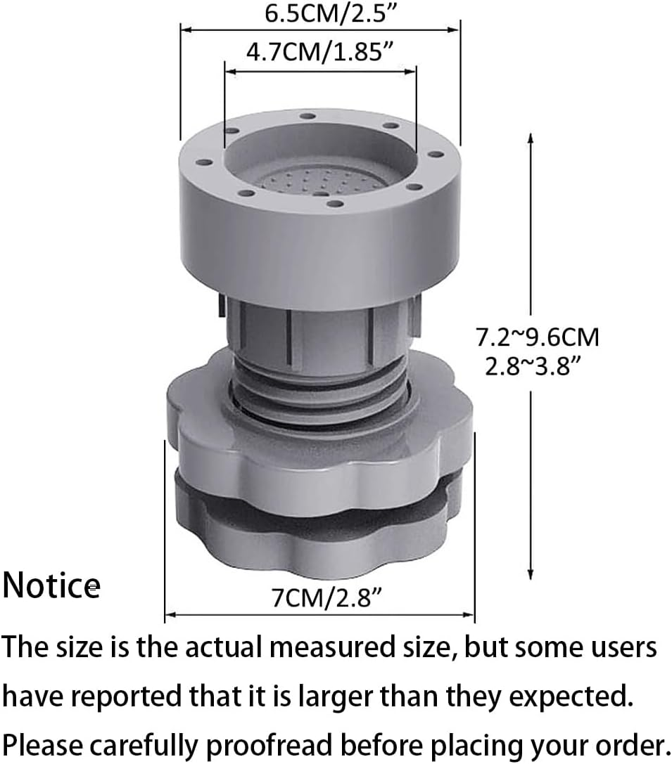 Leveling Feet for Appliance, Adjustment Leveling Legs for Washing Machine, Refrigerators, Dryer Machines and Furniture, 4 Sets