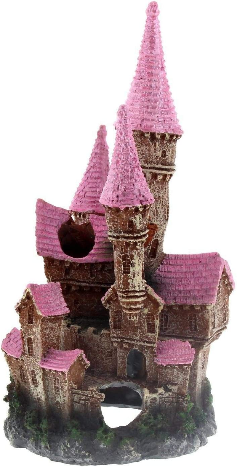 Ornament Ruined Underwater Castle Pink Large Kongs Non Toxic Aquarium Fish Deco image number 6