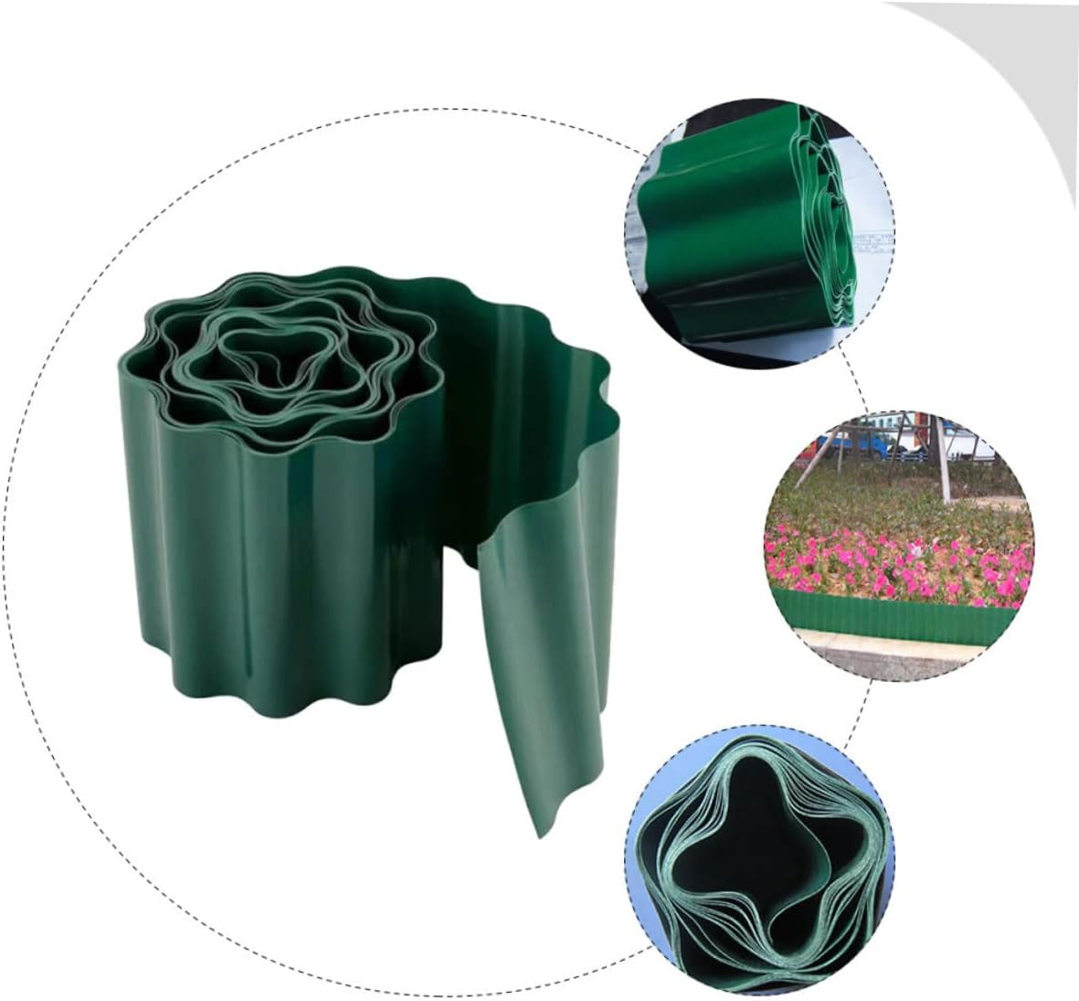 MERRYHAPY Lawn Edging Fence Landscape Border for Garden Decor and Courtyard Partition image number 2