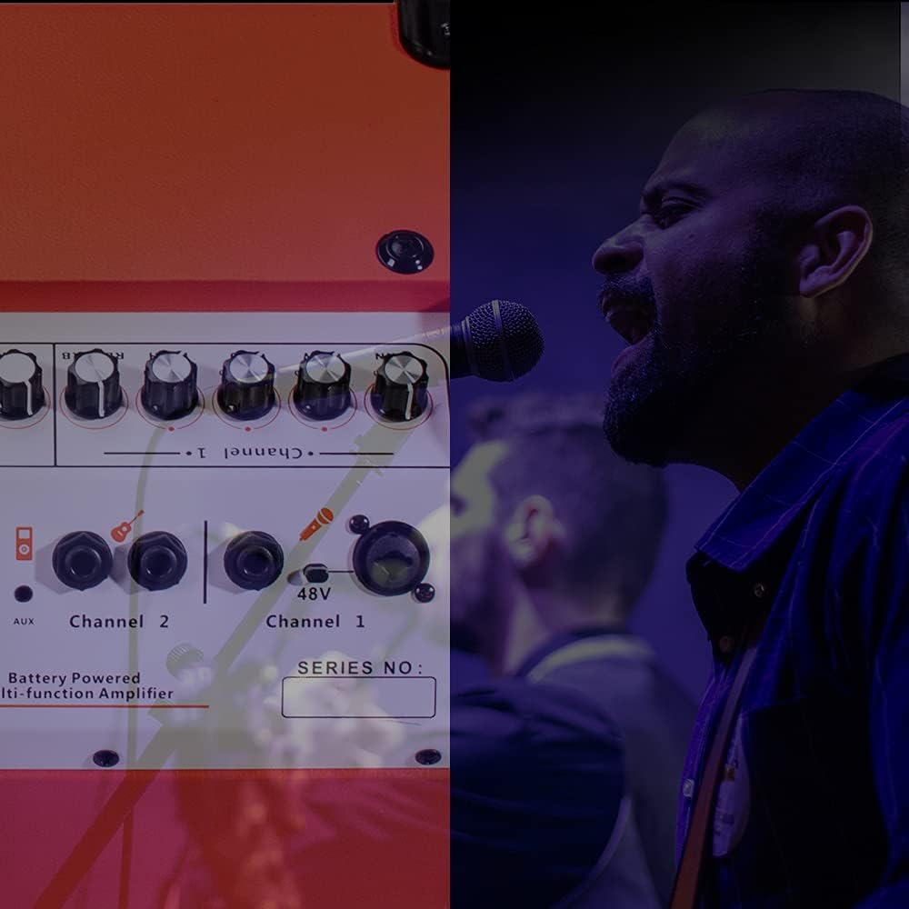 Coolmusic BP80 100 W Outdoor Bluetooth Speaker with Rechargeable Battery, Aux Input, 48V Fantasy Power Supply Supports Dynamic Microphone, Supports Mobile Phone Live Broadcast and Internal Recording image number 2