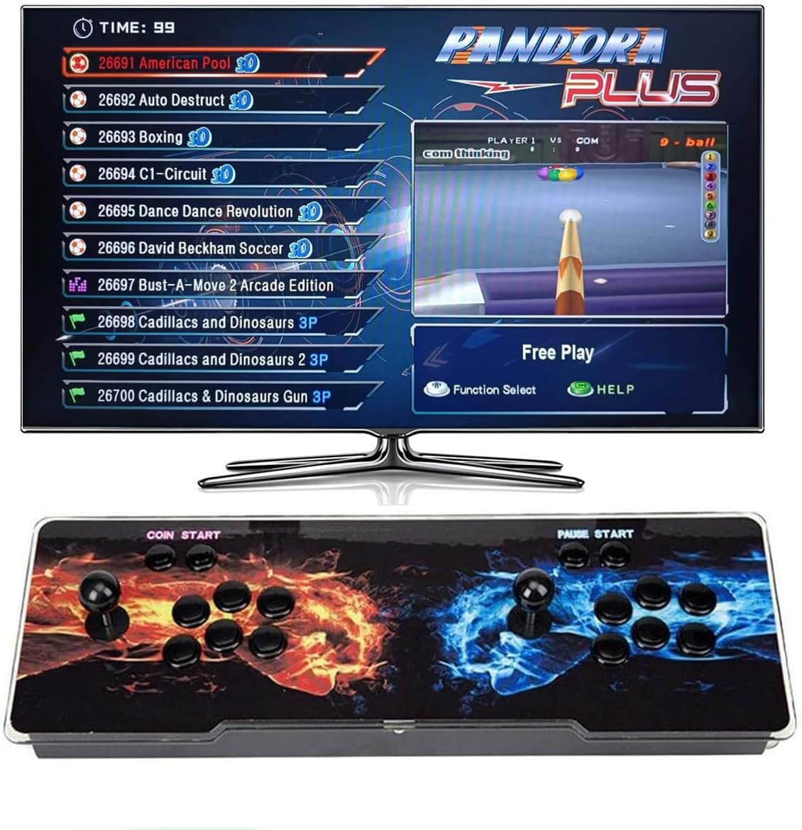 26800 Games Pre-Installed Pandora'S Box plus 3D & 2D HD Arcade Retro Video Game Console ,Supports HDMI VGA USB Output image number 6