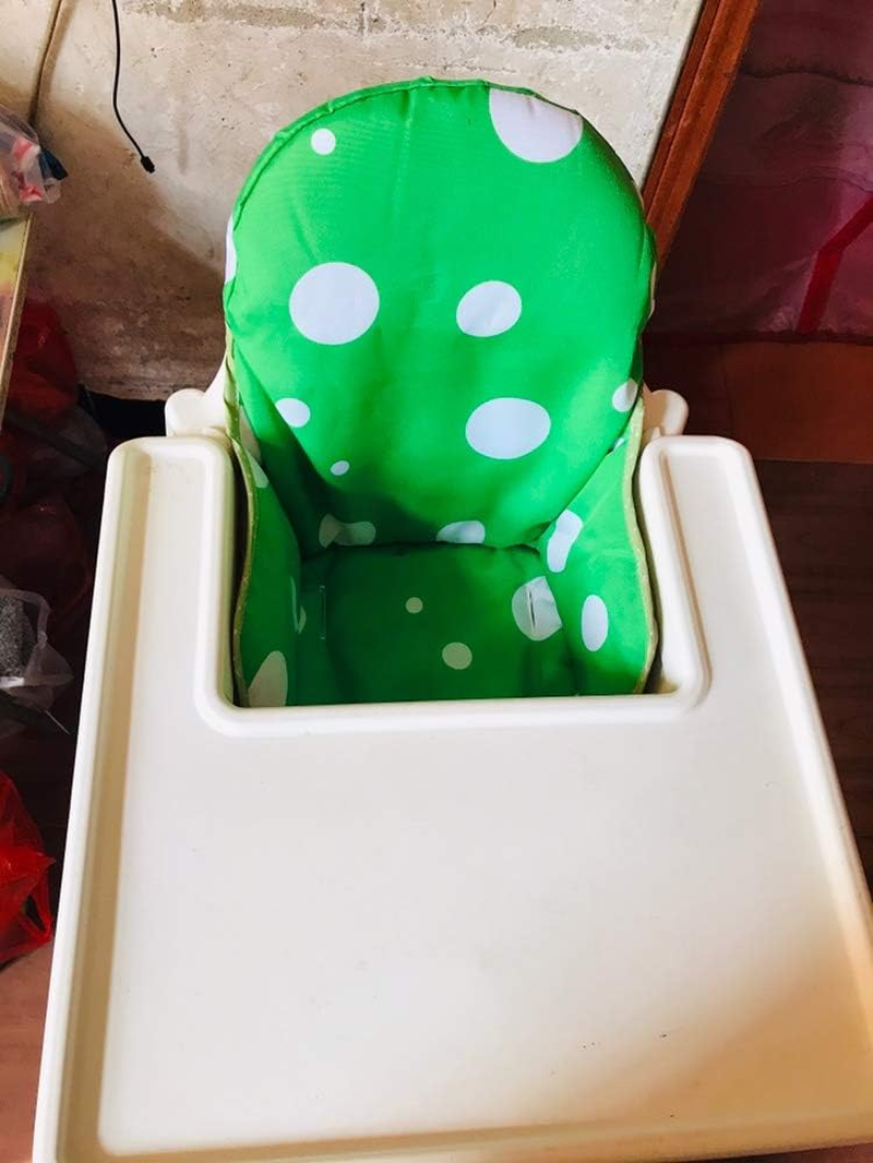 Zama Seat Covers & Cushion Compatible for IKEA Antilop Highchair Washable Foldable Baby Highchair Cover Childs Chair Cushion (Dark Green) - Blue image number 7