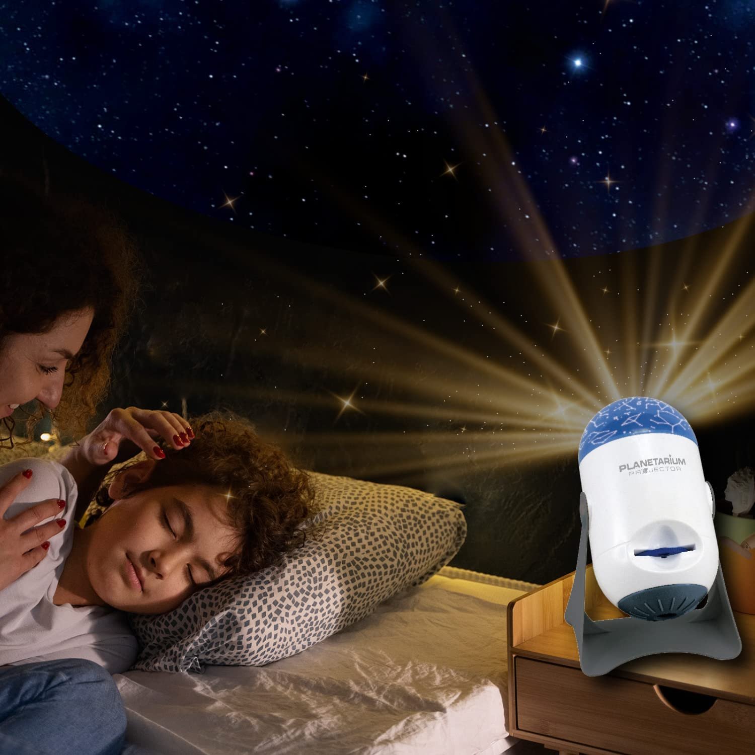 Planetarium Projector (With 24 Space Images & 2 Projection Domes) Education Toys Science | 2 in 1 Function | Dome Rotate | Star Solar System | Planet & Galaxy Projection | STEM Toy image number 3
