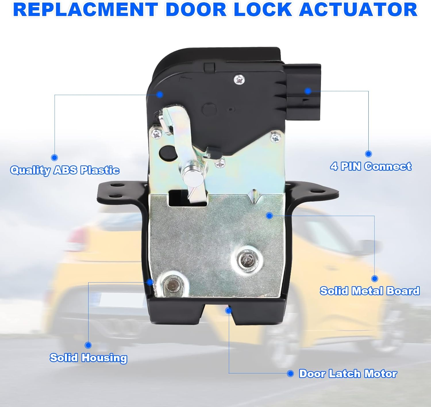Tailgate Trunk Latch Lock Actuator Replacement for 81230-2V000 Compatible with Hyundai Veloster 1.6L V4 Engine 2012 2013 2014 2015 2016 2017 image number 6