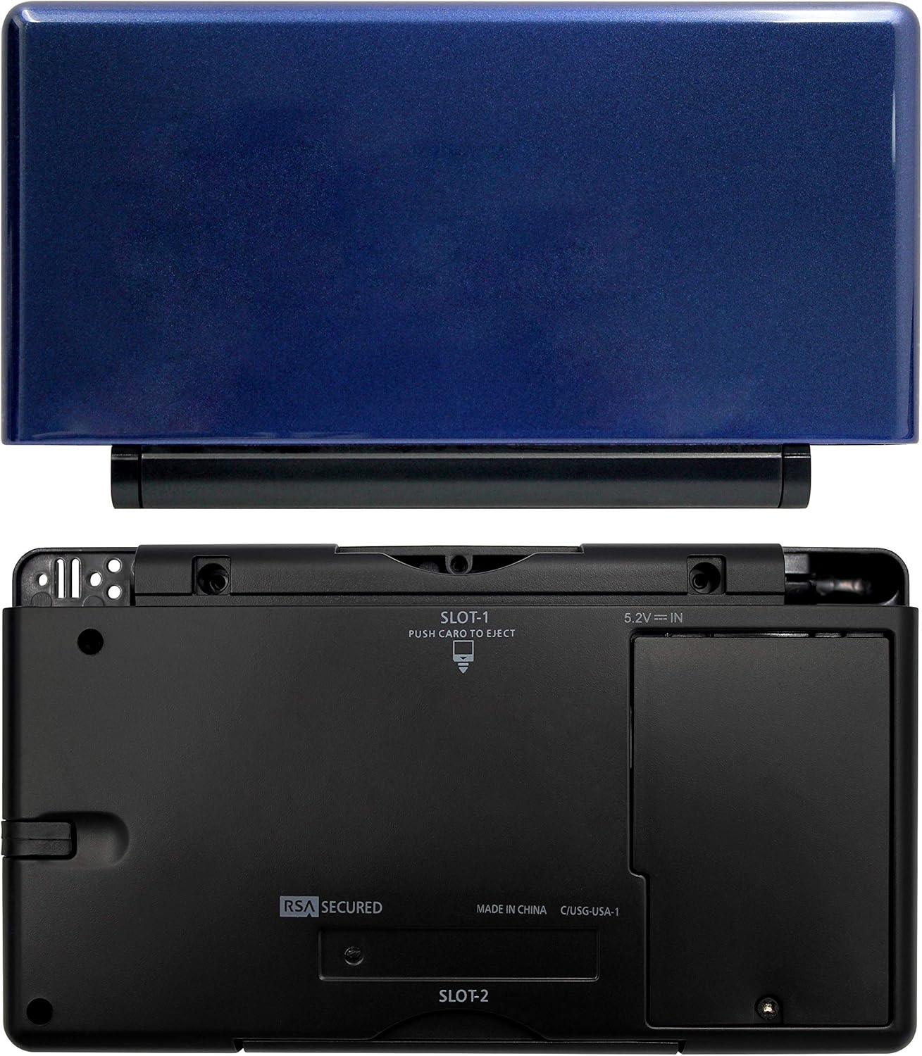 OSTENT Full Repair Parts Replacement Housing Shell Case Kit Compatible for Nintendo DS Lite NDSL Color Blue and Black - Blue-Black image number 4