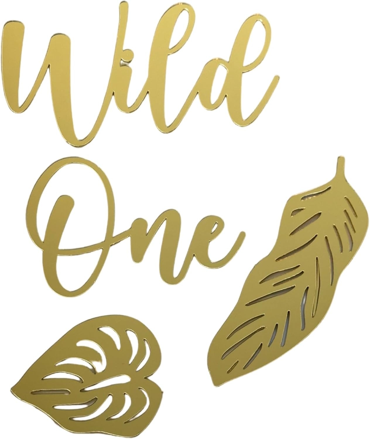 Wild One Cake Charms Acrylic Cake Topper - First Birthday, Celebration, Party Decoration