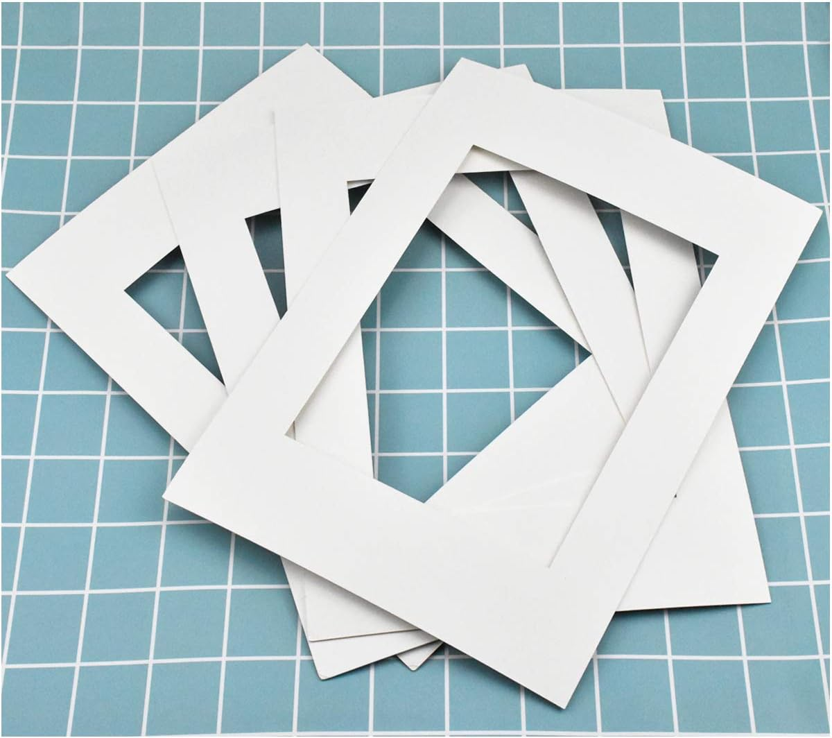 10Pcs Picture Mounts for Frames,11.5 X 8 Inch Photo Mounts Picture Matting,A4 White Frame Mat for 7.5 X 5.5 Inch Photo Image (White) image number 4