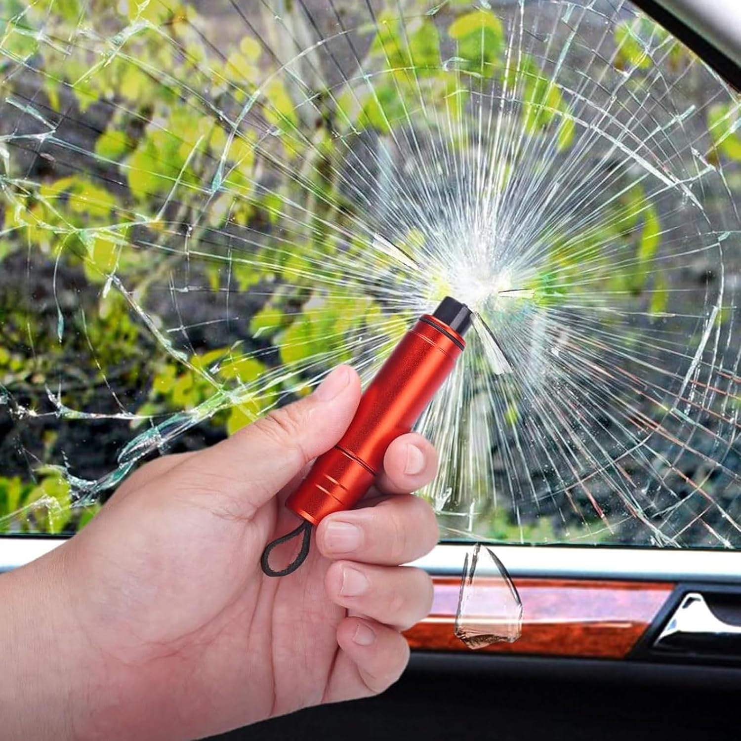 Car Window Breaker Tool 2 Pcs, Glass Breaker Safety Life Hammer Car Escape Tool image number 2