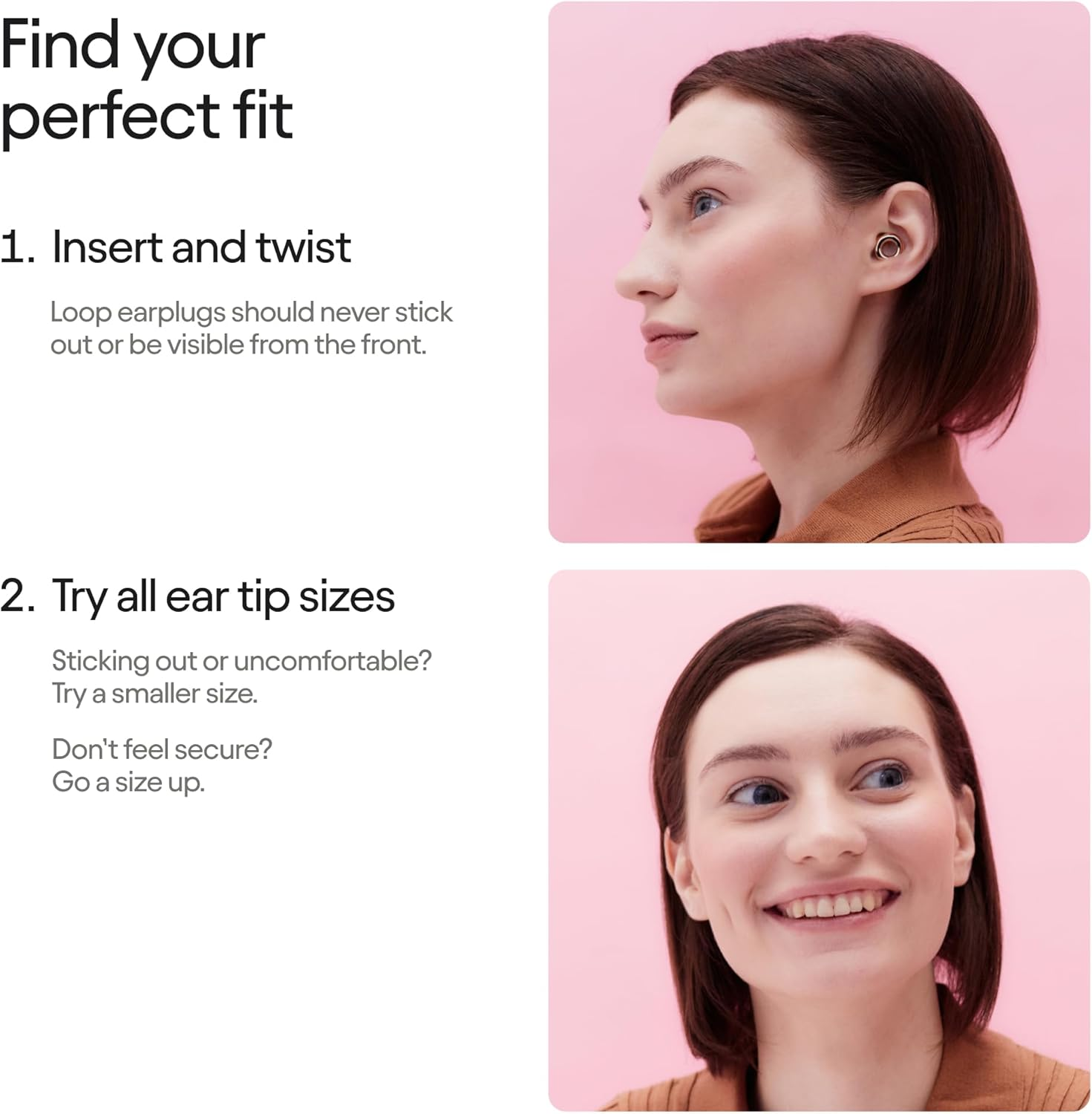 Loop Experience 2 Ear Plugs &ndash; Stylish Certified Hearing Protection for Concerts & Festivals, Live Events, Musicians, Sports, Djs and Nightlife &ndash; 17Db Noise Reduction Earplugs (High-Fidelity) - Rose Gold image number 5