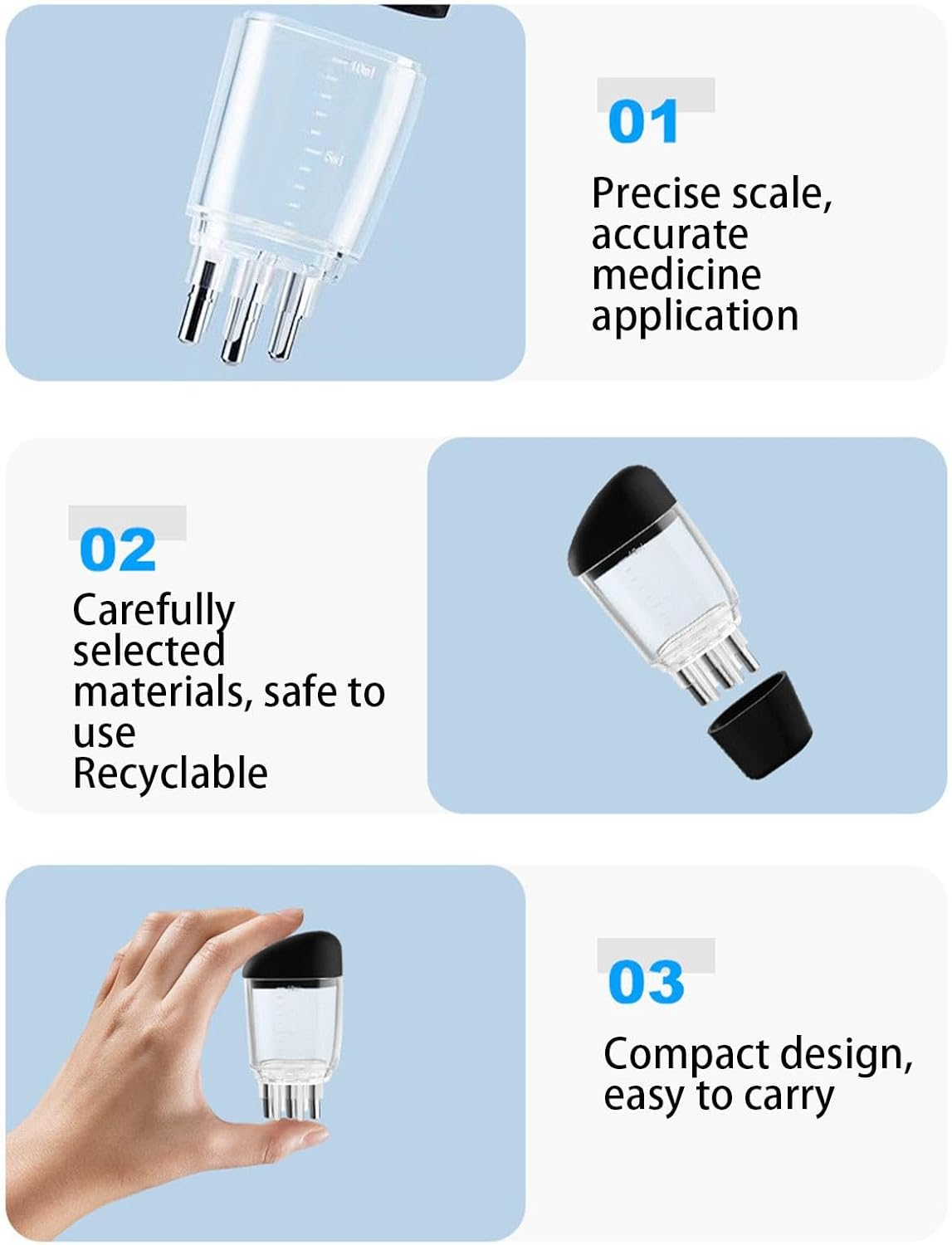 Oil Comb Applicator - Portable Scalp Massager Oil Comb,Hair Oil Dispenser, Hair Oiler Applicator, Liquid Comb Applicator for Sensitive Scalp image number 1