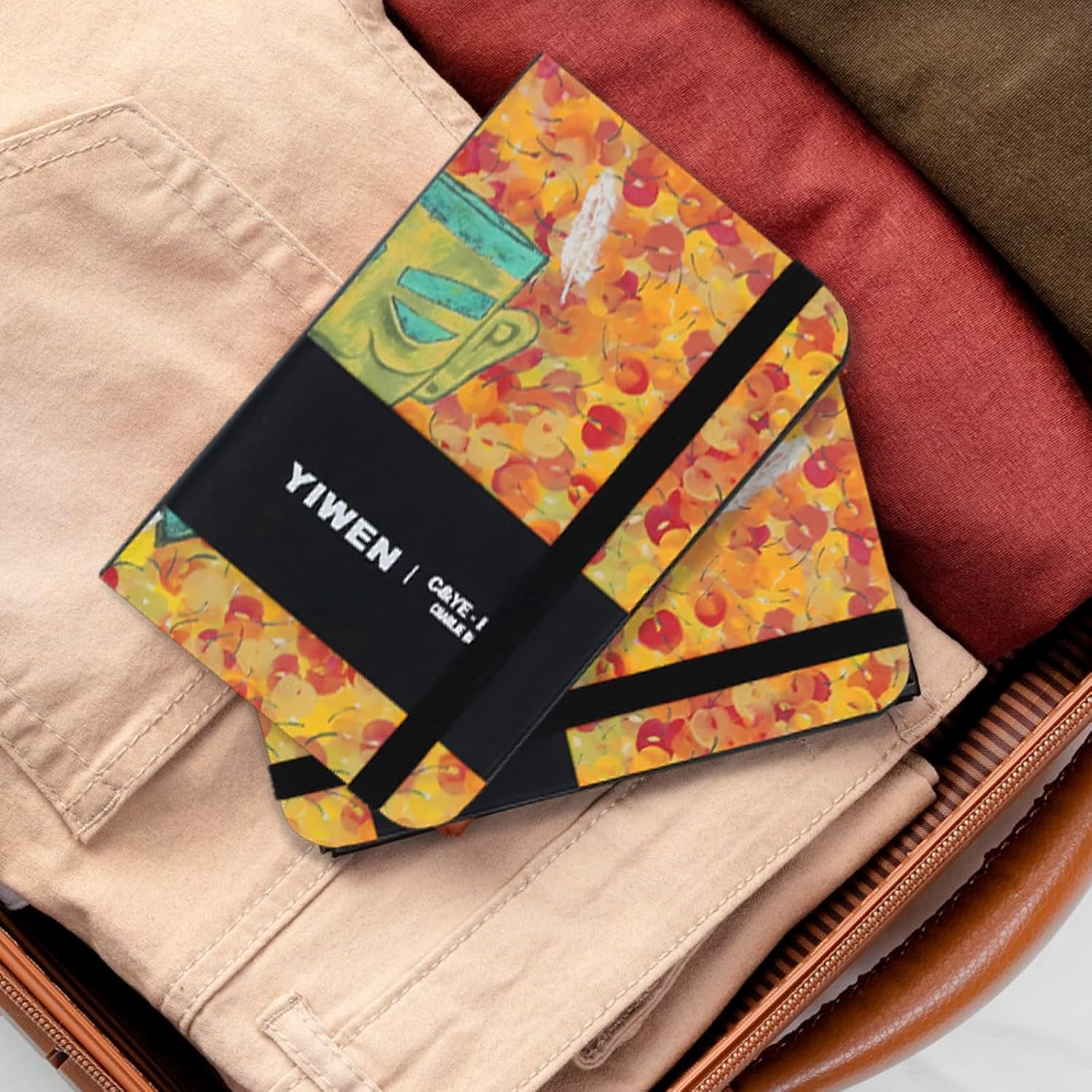 TUNJILOOL A5/A6/A7 Notebook 80 Gsm Thick Paper PU Leather Hardcover Notebook Zhou Yiwen Designer Collaboration image number 3