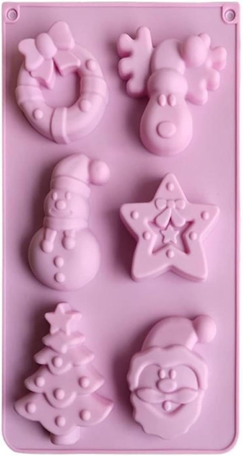 1Piece Christmas Tree Snowman Shaped Cake Mold Cupcake Making Tool DIY Baking Supplies Kitchen Mould for Xmas Party Zhengpingpai image number 2