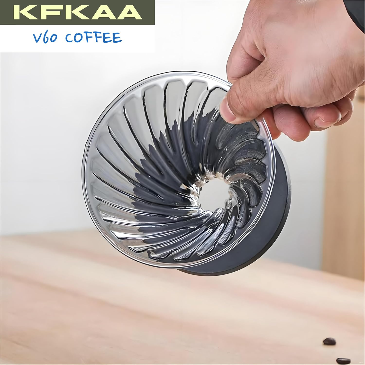 Pour over Coffee Maker 20Oz/600Ml Drip Coffee Machine for Home Cafe Office - Gray-New image number 6