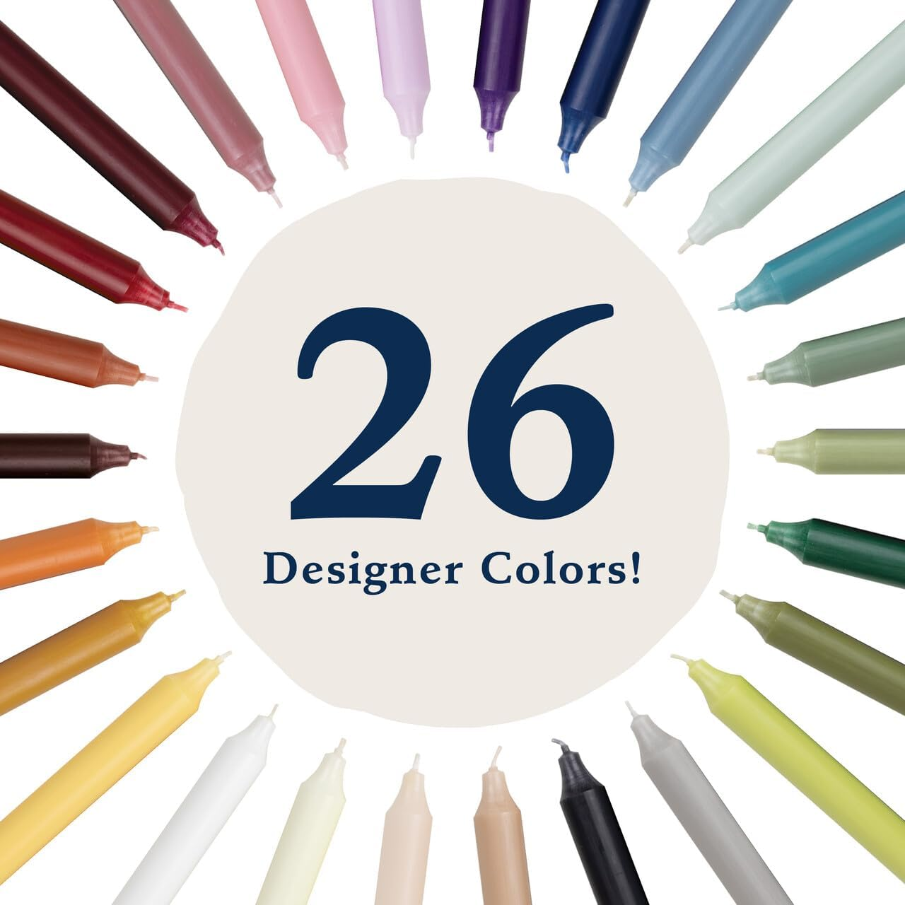 Northern Lights Candles - 12" 2PK Premium Tapers, Soft Pink - 72882 image number 2