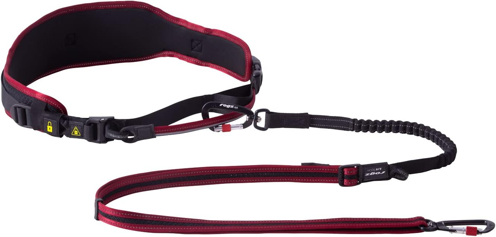 Rogz Airtech Sport Dog Belt and Lead, Rock Red, Small/Medium image number 4