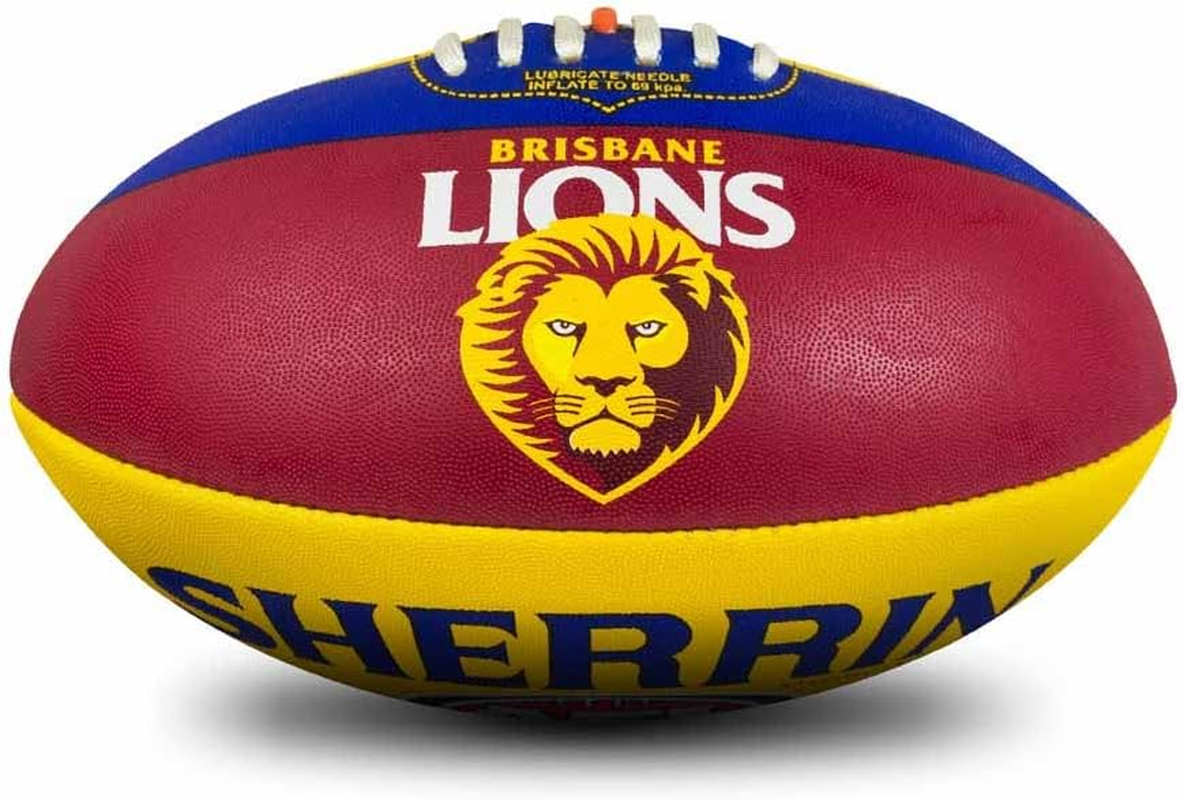 Sherrin Brisbane Lions AFL Club Football, Size 5 image number 1