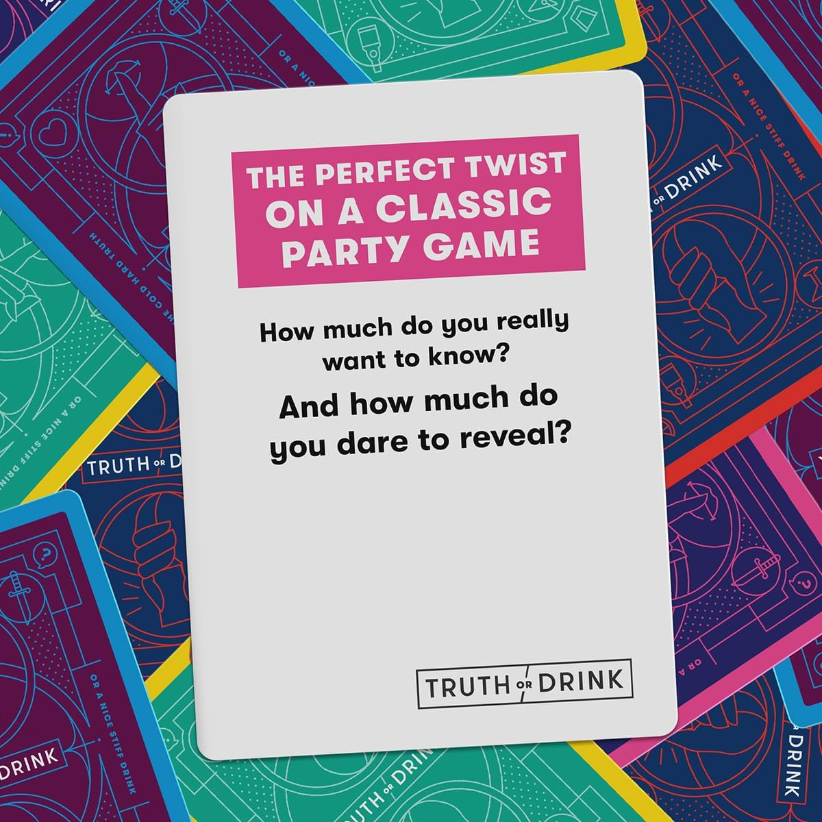 Truth or Drink the Game by Cut Games - Hilariously Funny Questions You&rsquo;D Dare to Answer Out Loud - Best Adult Card Game for Parties and Game Night (Truth or Drink: Second Edition)